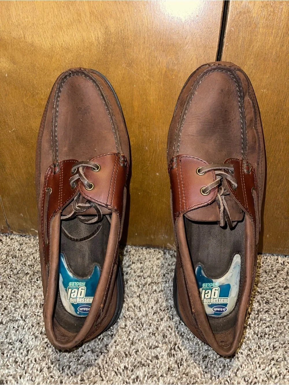 Men's Brown Leather Boat Shoes